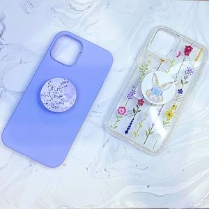 Two IPhone 12 phone case with a free pop socket!!